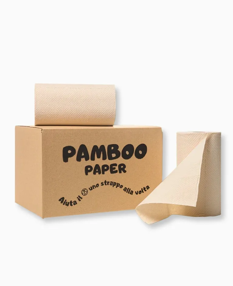 [CCQ0000600000] Carta da cucina in bambù - Confezione da 6